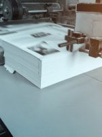 process in a modern printing house, offset printing.